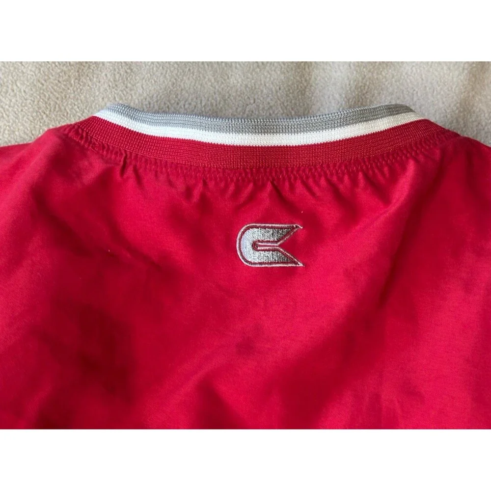 Ohio State Buckeyes Colosseum Athletics Red V-Neck Vest Men's Size L